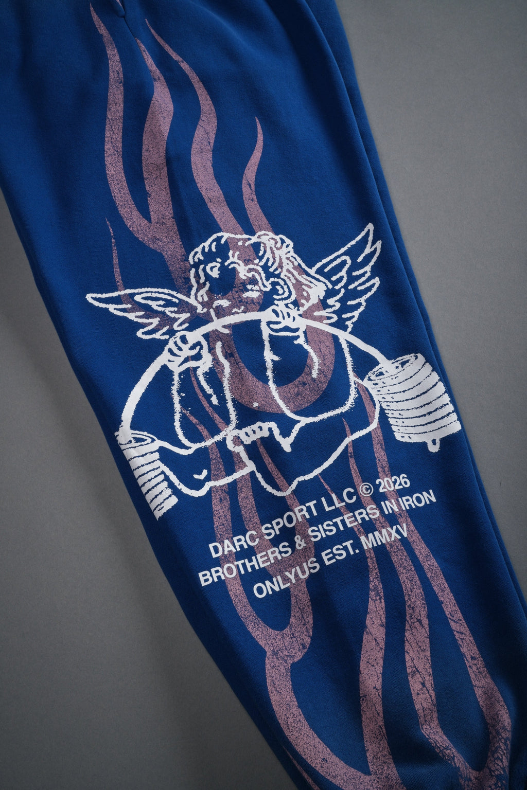 Powerhouse of the Cherub Unisex Lightweight Lounger Sweat Pants in Darc Cobalt Drift Wash — imagem 18