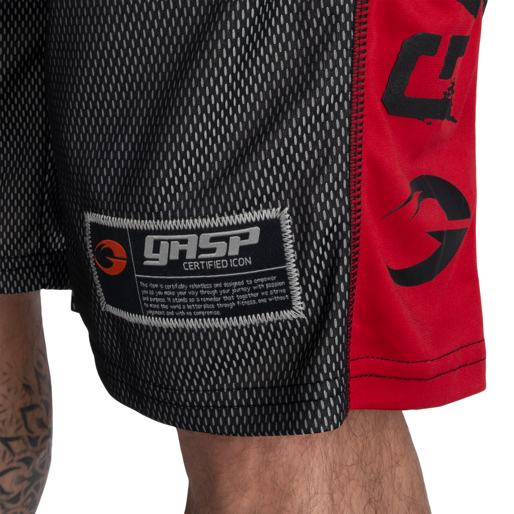 No1 Mesh Shorts 11.5” - Black/Red - imagem 4