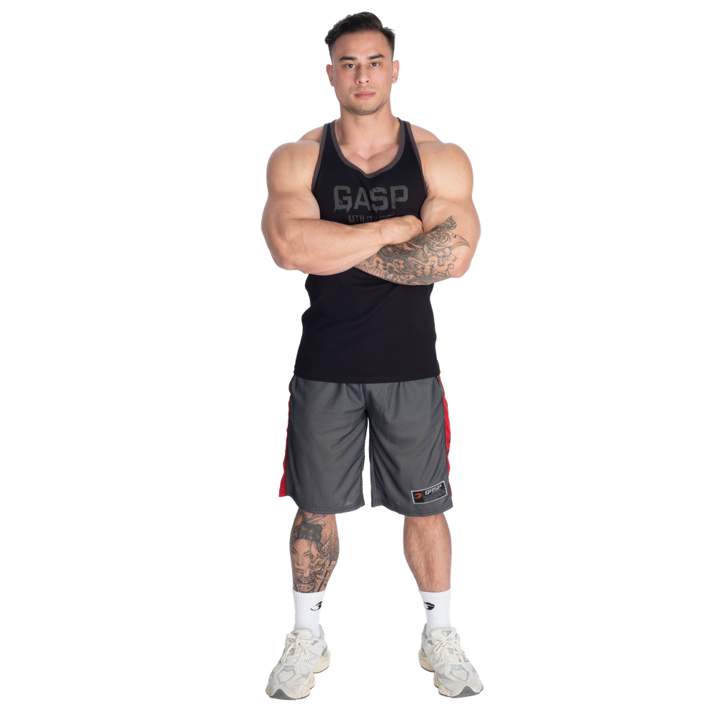 No1 Mesh Shorts 11.5” - Black/Red - imagem 5