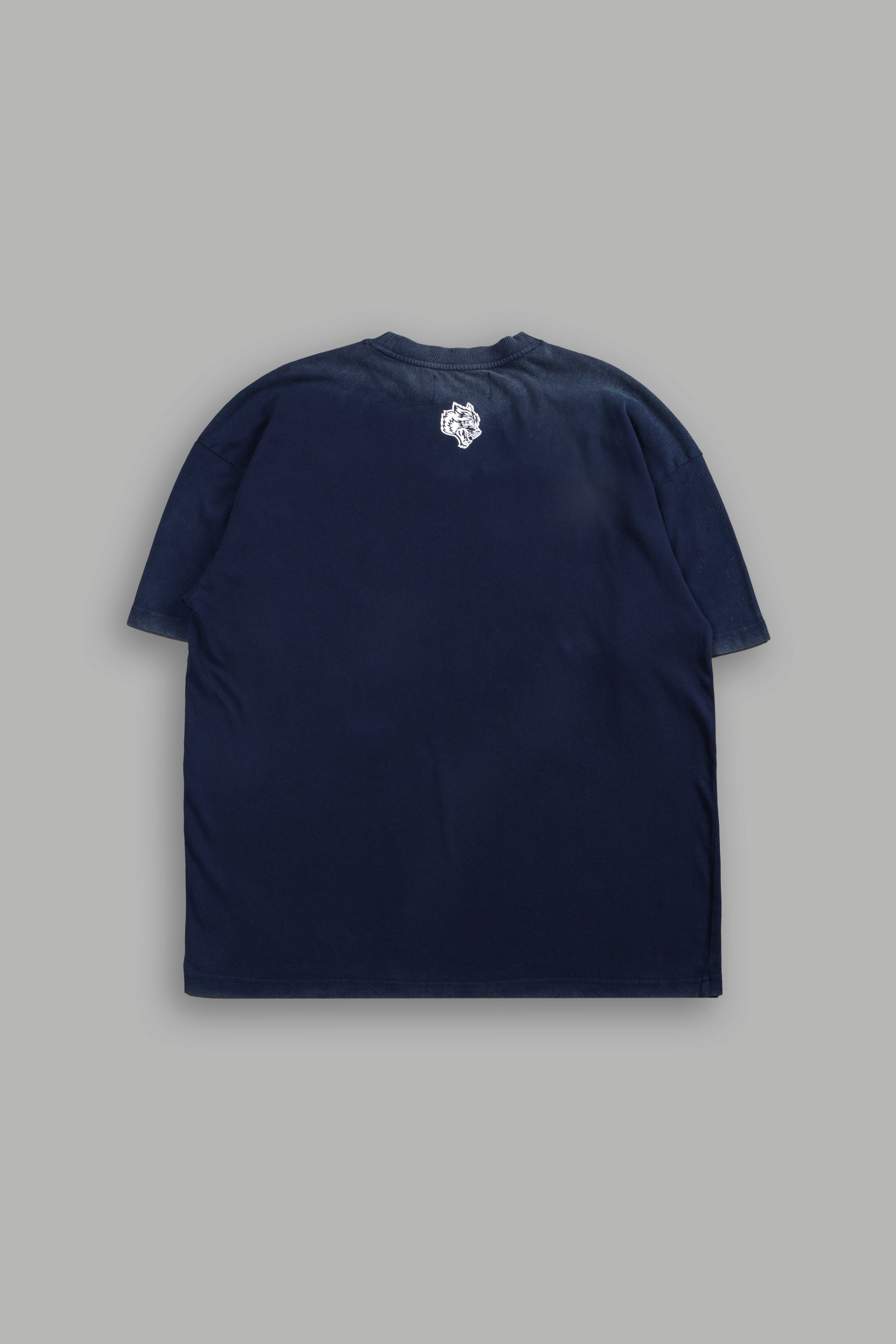 Ssddnfgu Bushido Premium Oversized Tee in Navy — imagem 3