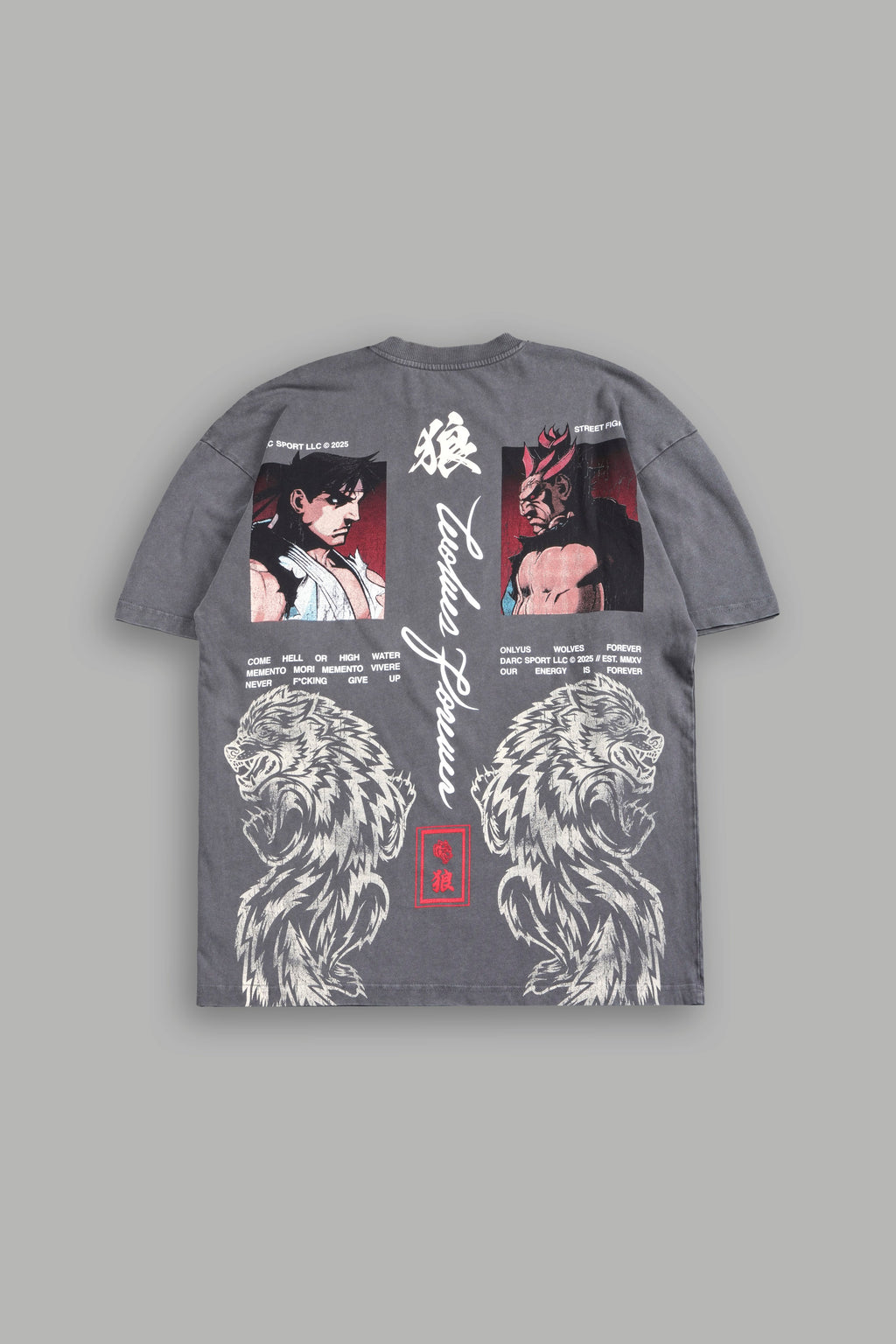 Ultimate Battle  Premium Oversized Tee In Slate Gray - imagem 1