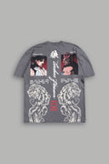 Ultimate Battle  Premium Oversized Tee In Slate Gray - imagem 1