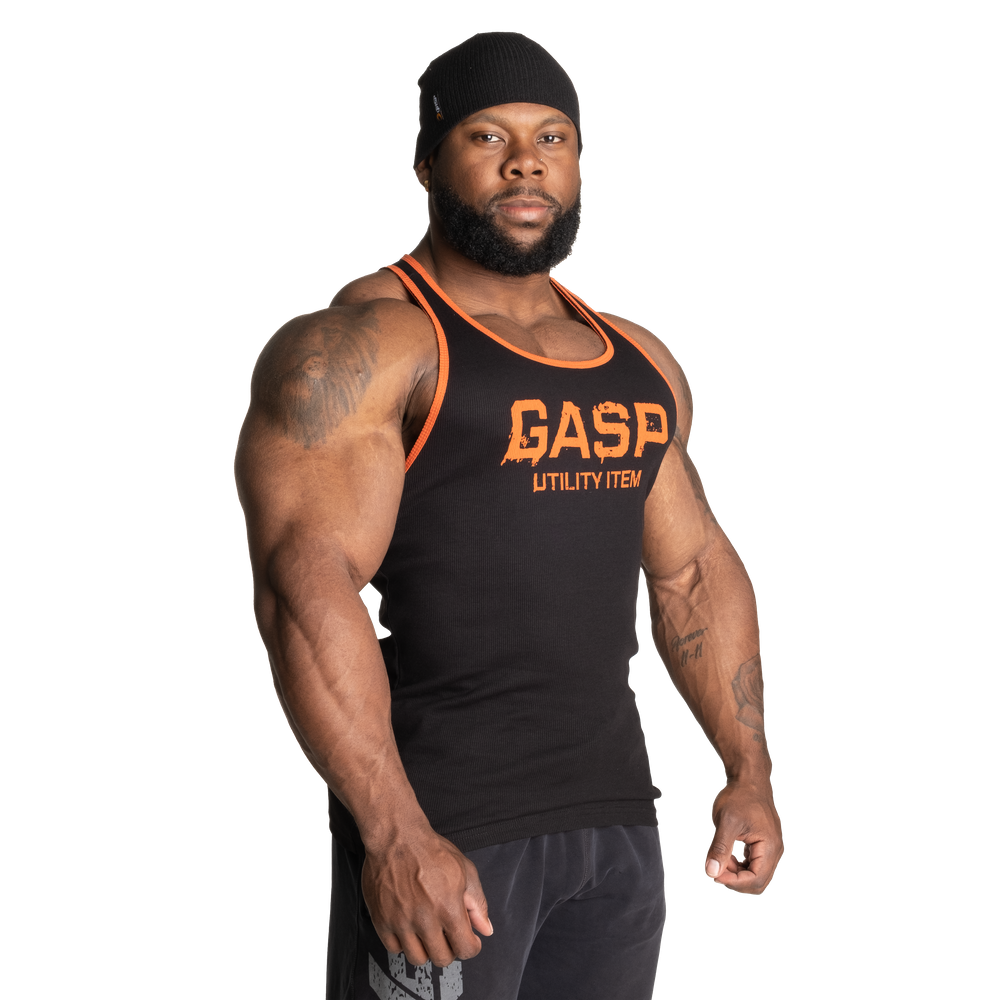 Ribbed T-back - Black/Flame - imagem 4