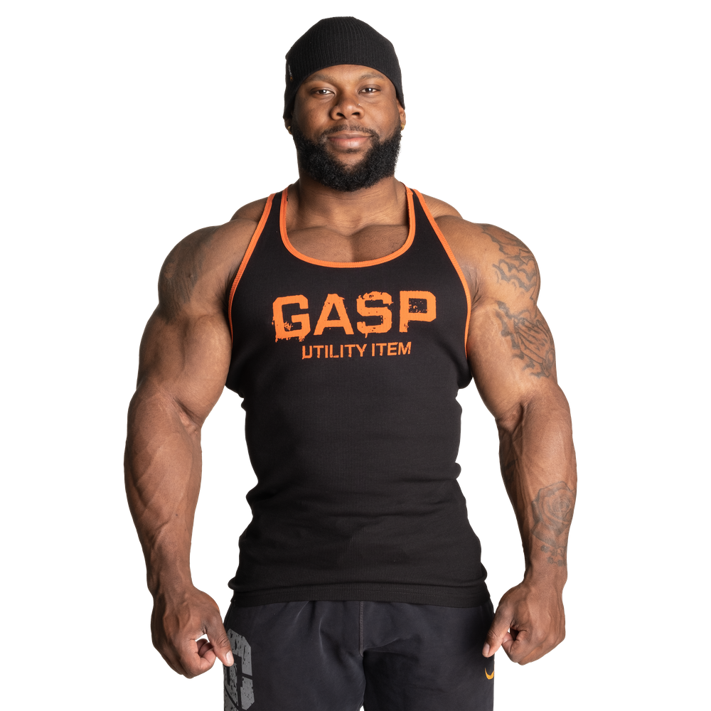 Ribbed T-back - Black/Flame - imagem 1