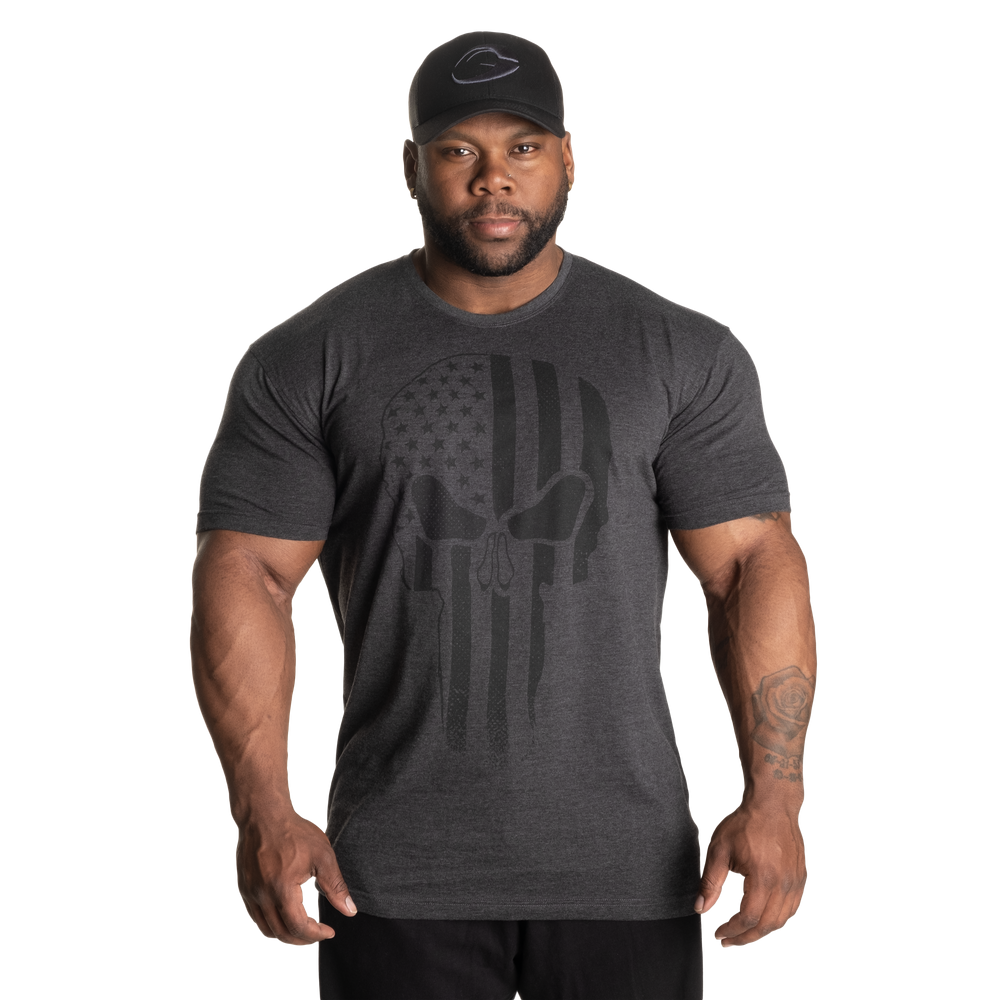 Skull standard tee - Dark Grey Melange - imagem 1