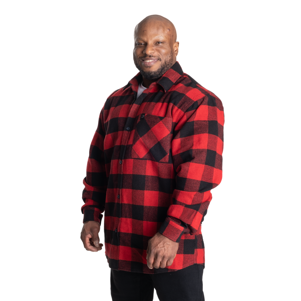 Heavy flannel shirt - Red/Black - imagem 2