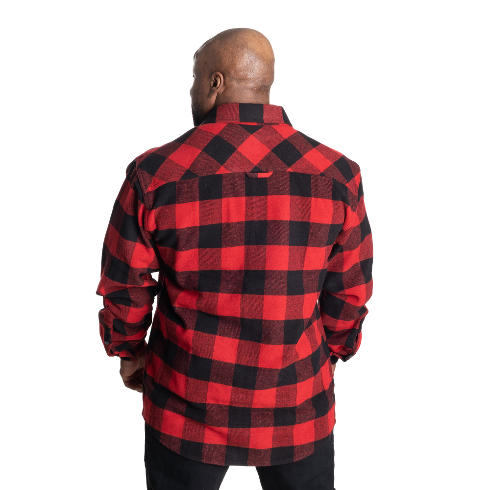 Heavy flannel shirt - Red/Black - imagem 3