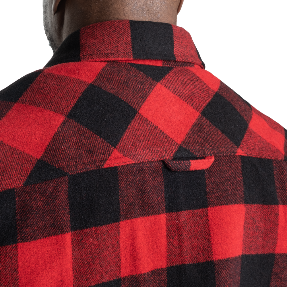 Heavy flannel shirt - Red/Black - imagem 4