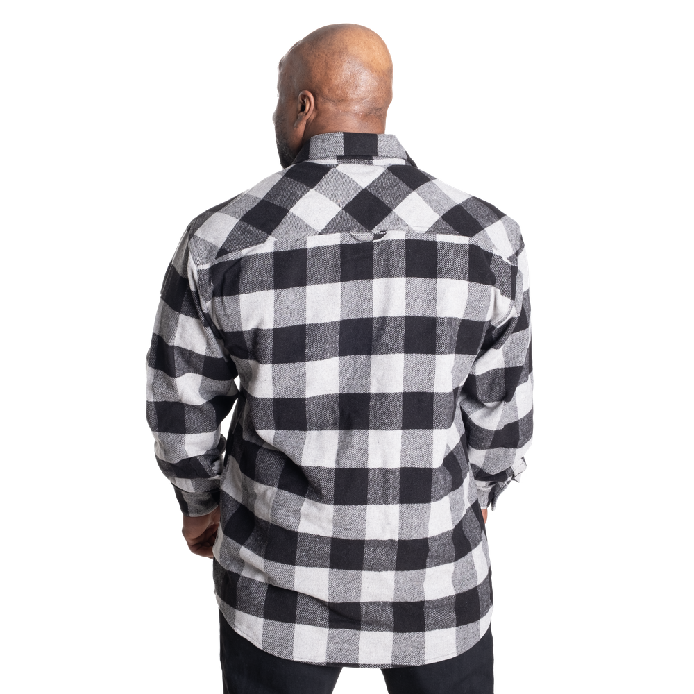 Heavy flannel shirt - Grey/Black - imagem 4