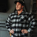 Heavy flannel shirt - Grey/Black - imagem 1