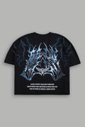 Lightning Strike Grunge "Box Cut" Tee in Black — imagem 1