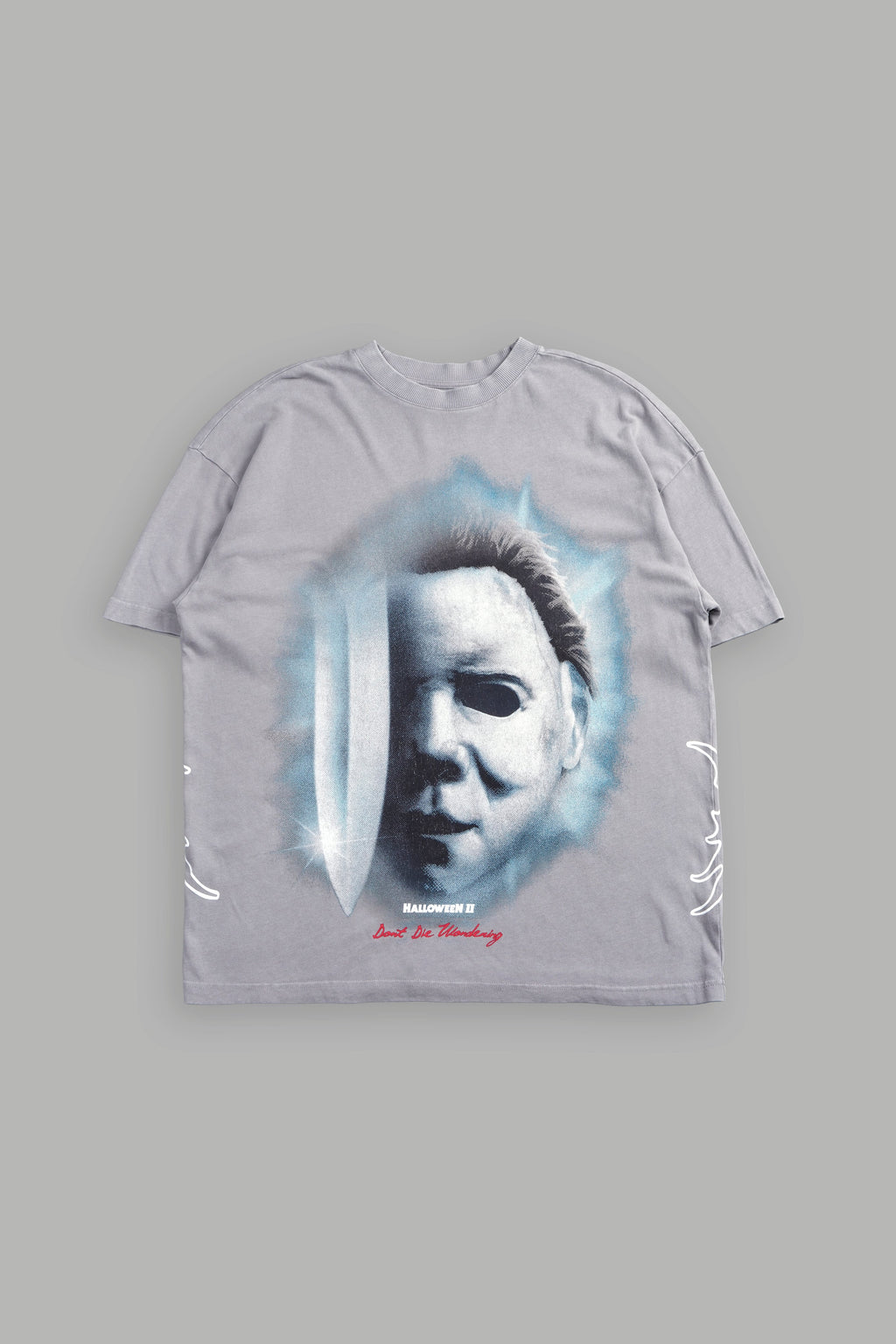 Night Blade Premium Oversized Tee In Dove Gray
