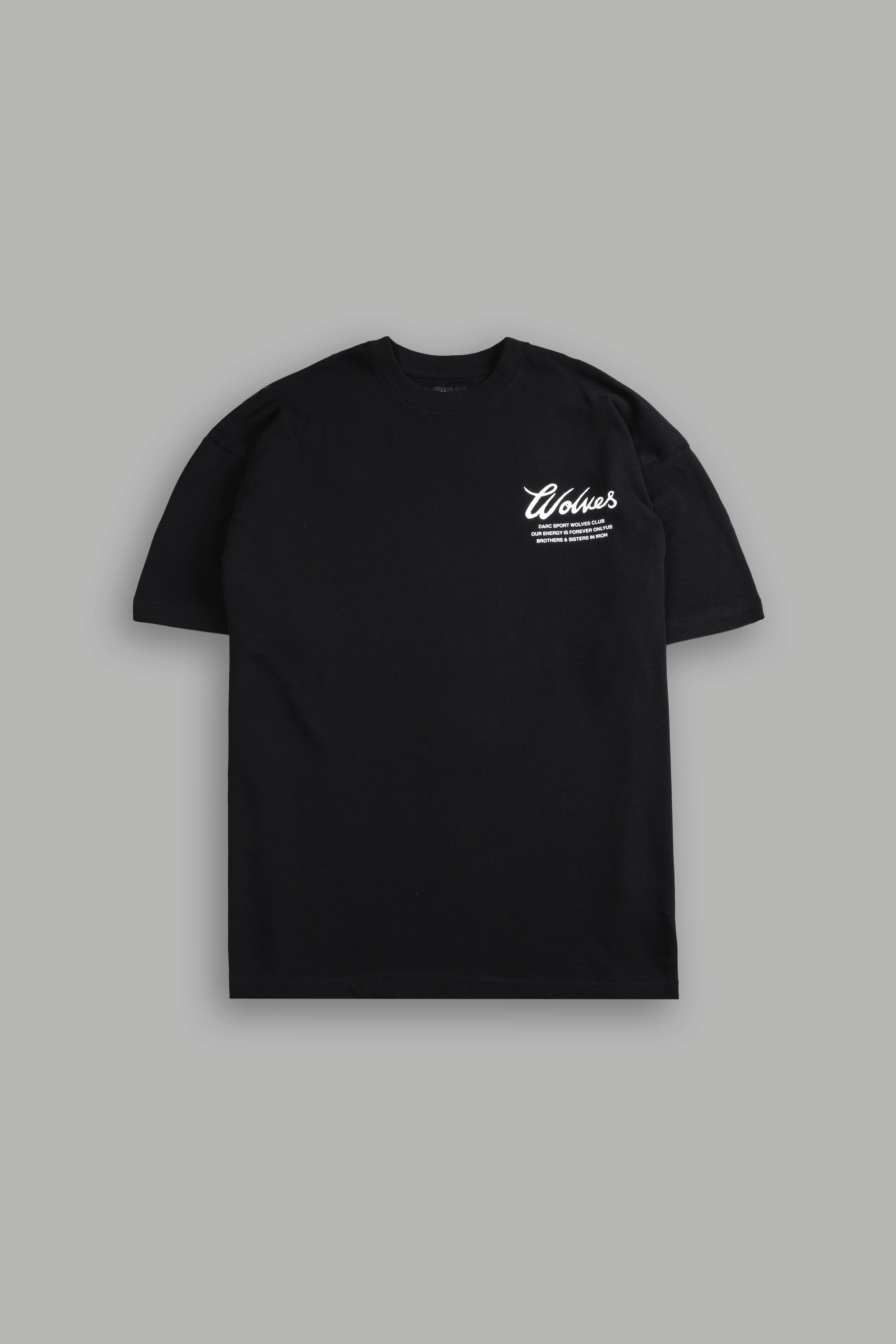 Western Wolves Forever "Premium" Oversized Tee in Black — imagem 3