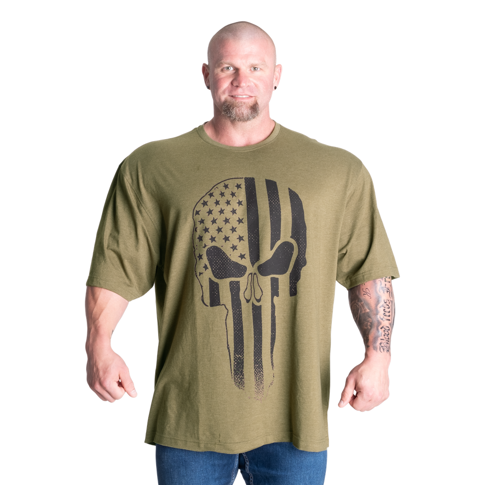 Skull Division Iron Tee - Army Green Melange - imagem 1