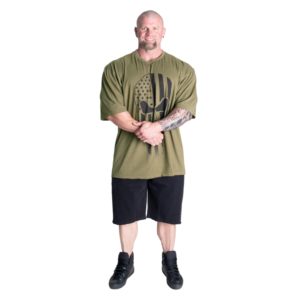 Skull Division Iron Tee - Army Green Melange - imagem 6