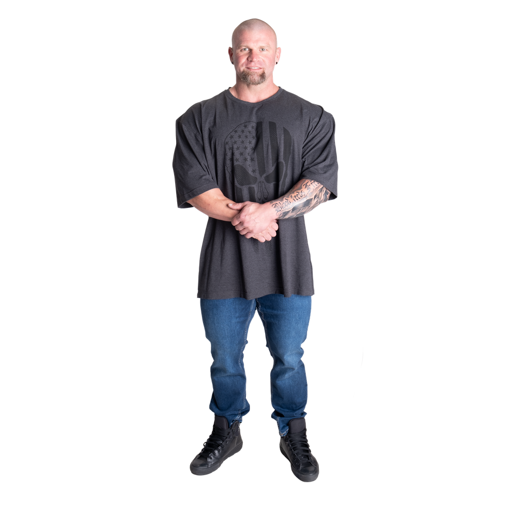 Skull Division Iron Tee - Dark Grey Melange - imagem 6