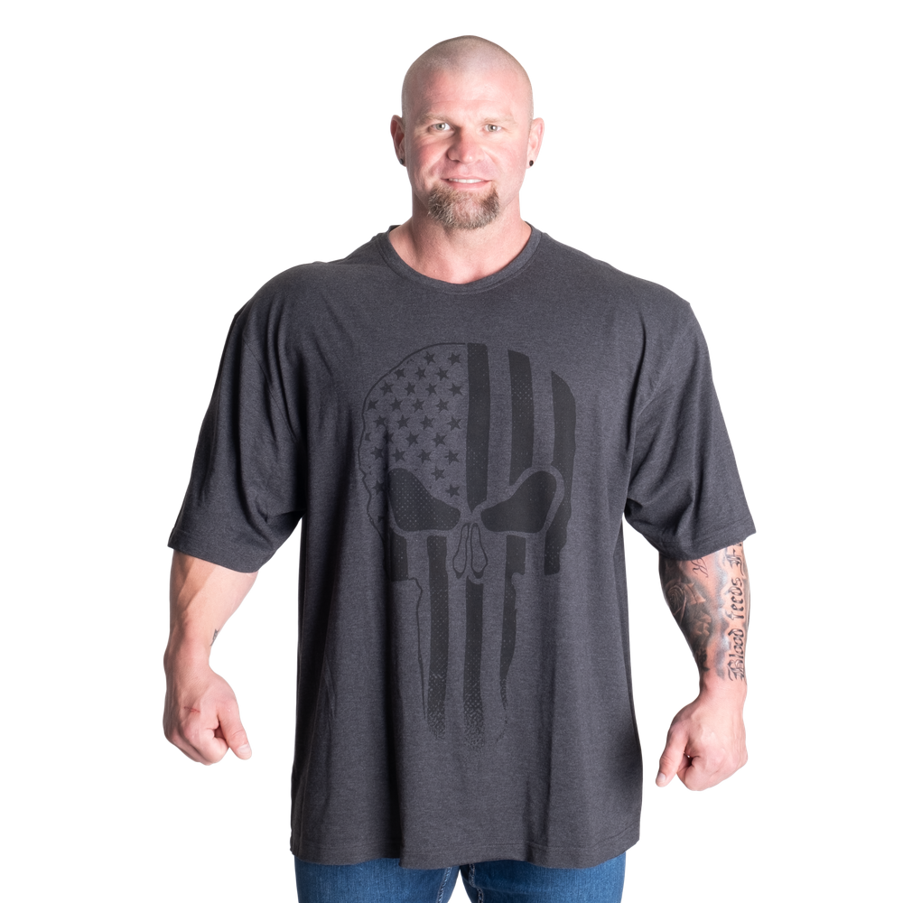 Skull Division Iron Tee - Dark Grey Melange - imagem 1