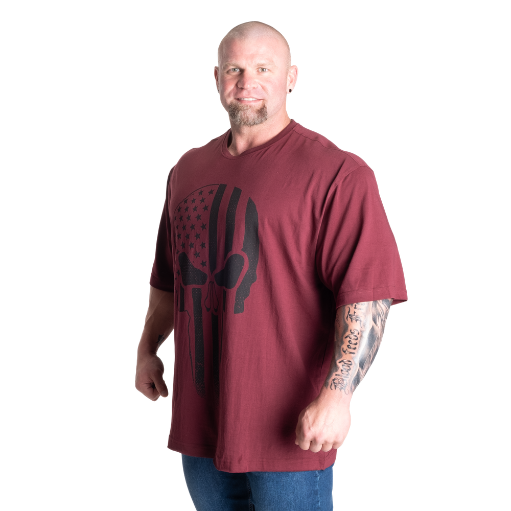 Skull Division Iron Tee - Maroon - imagem 3