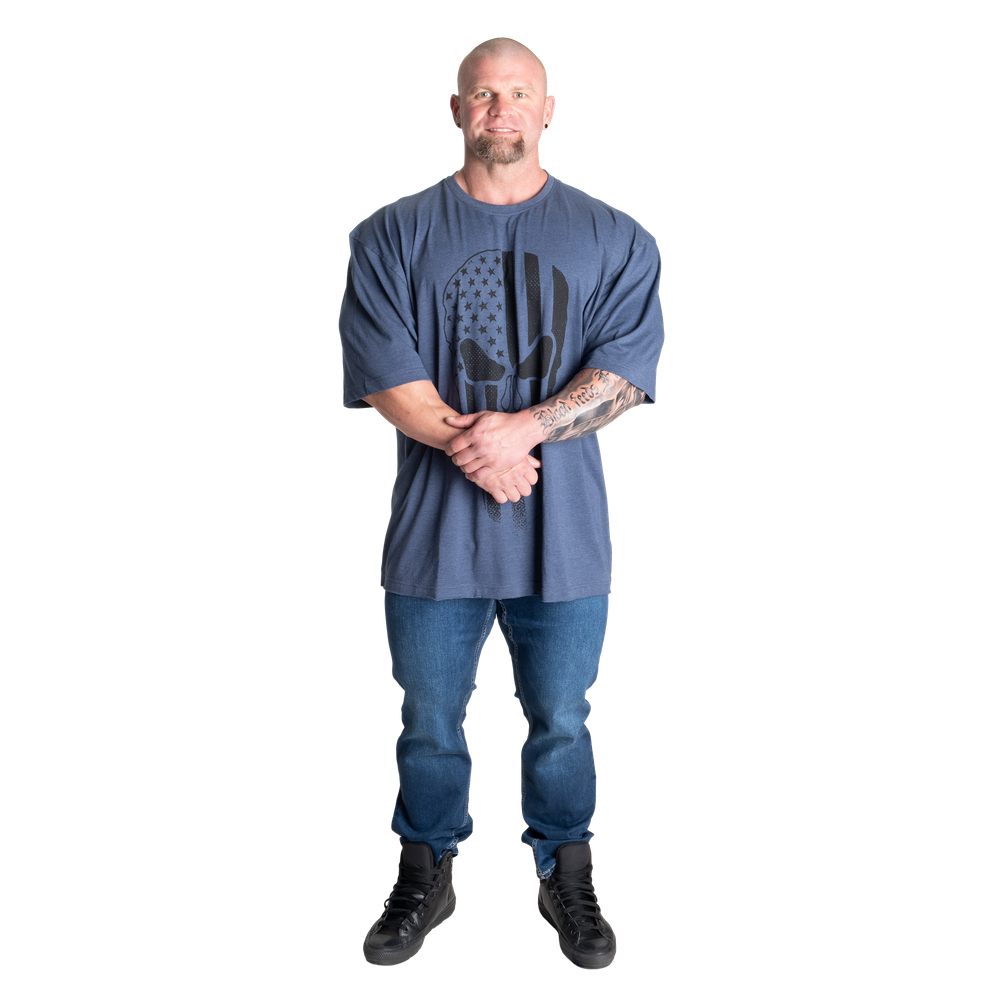 Skull Division Iron Tee - Sky Blue Melange - imagem 6