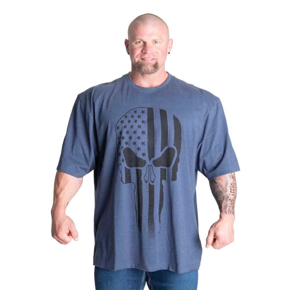 Skull Division Iron Tee - Sky Blue Melange - imagem 1