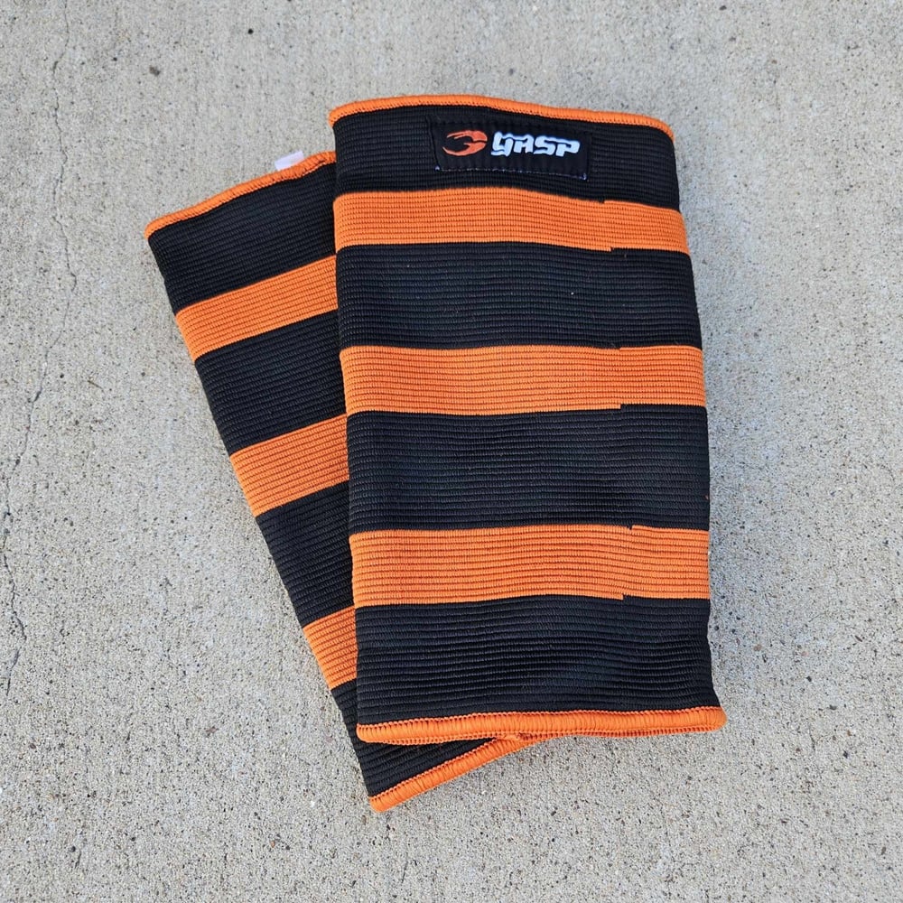 Gasp Power Knee Sleeves - Black/Flame - imagem 1