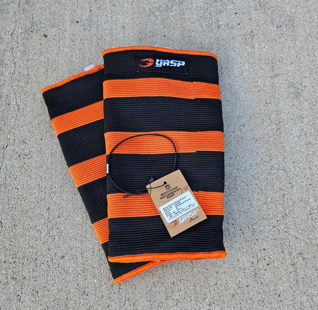Gasp Power Knee Sleeves - Black/Flame - imagem 2