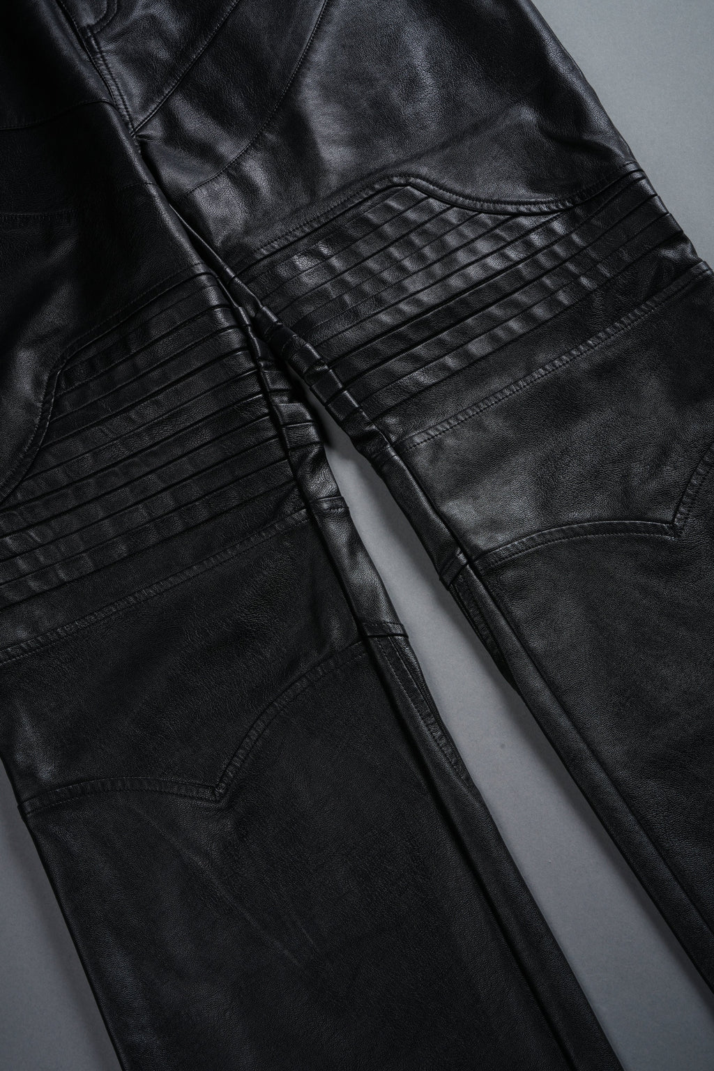 Wolves Chopper McKagan Faux Leather Pants in Black — imagem 8