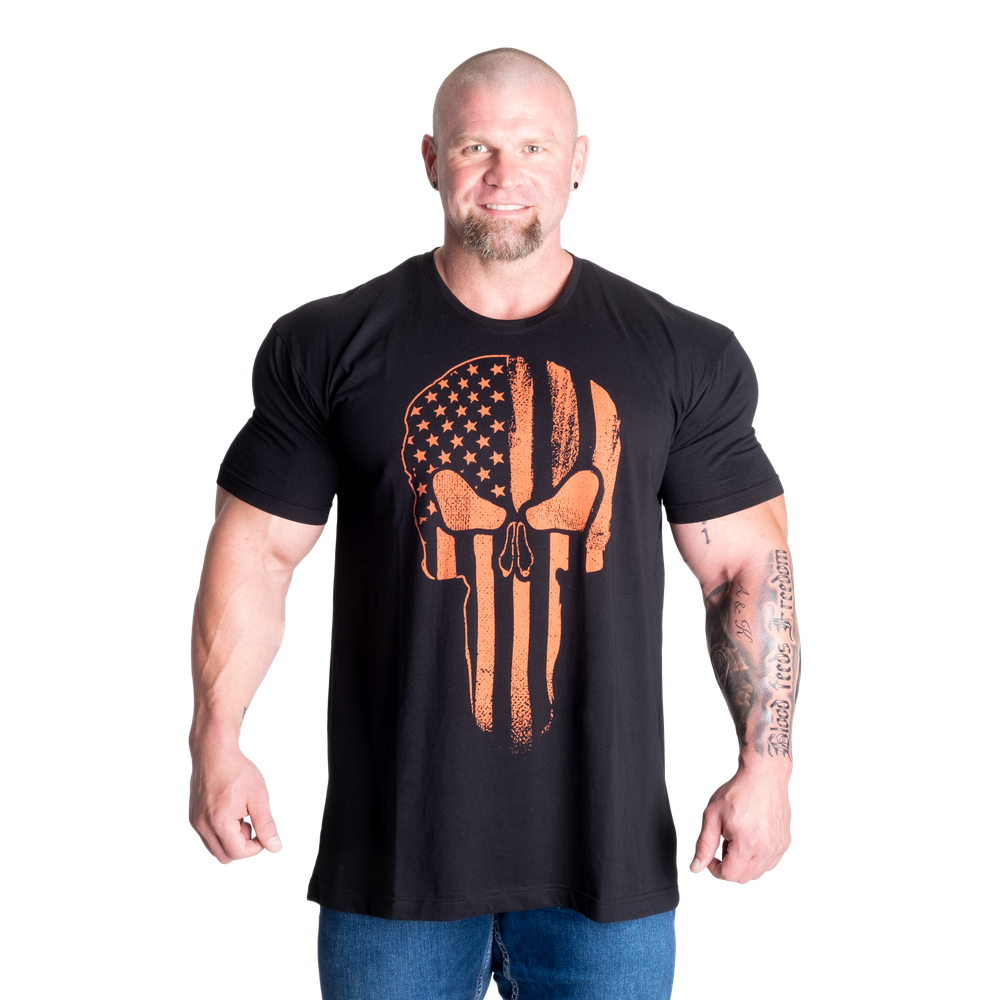 Skull standard tee - Black/Flame - imagem 1