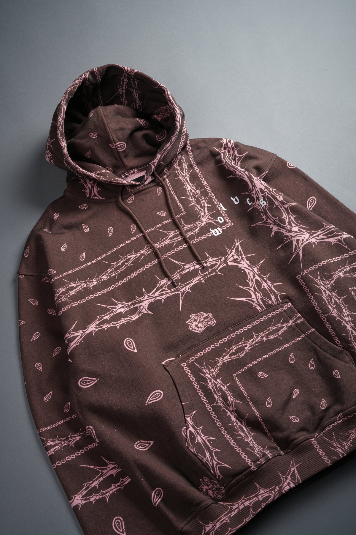 Wolves Pyramid "Bishop" Hoodie in Desert Dust Thorn Paisley - imagem 5