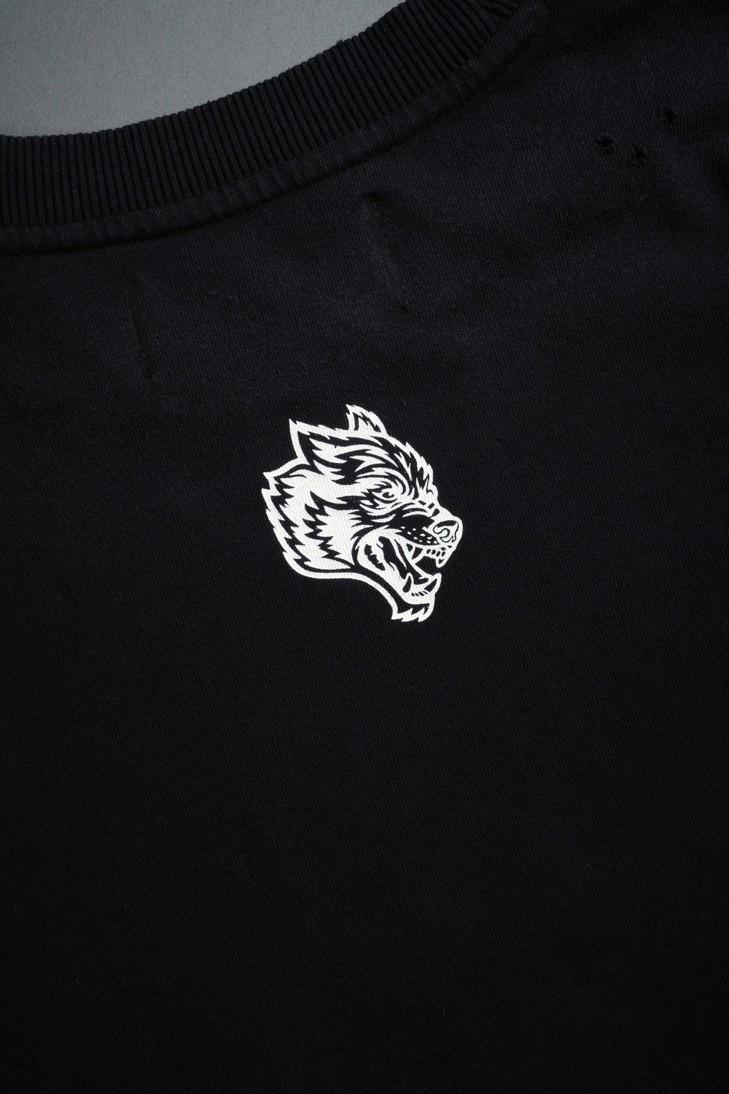 Hell is Real Distressed Grunge "Box Cut" Tee V2 in Black Drift Wash — imagem 11