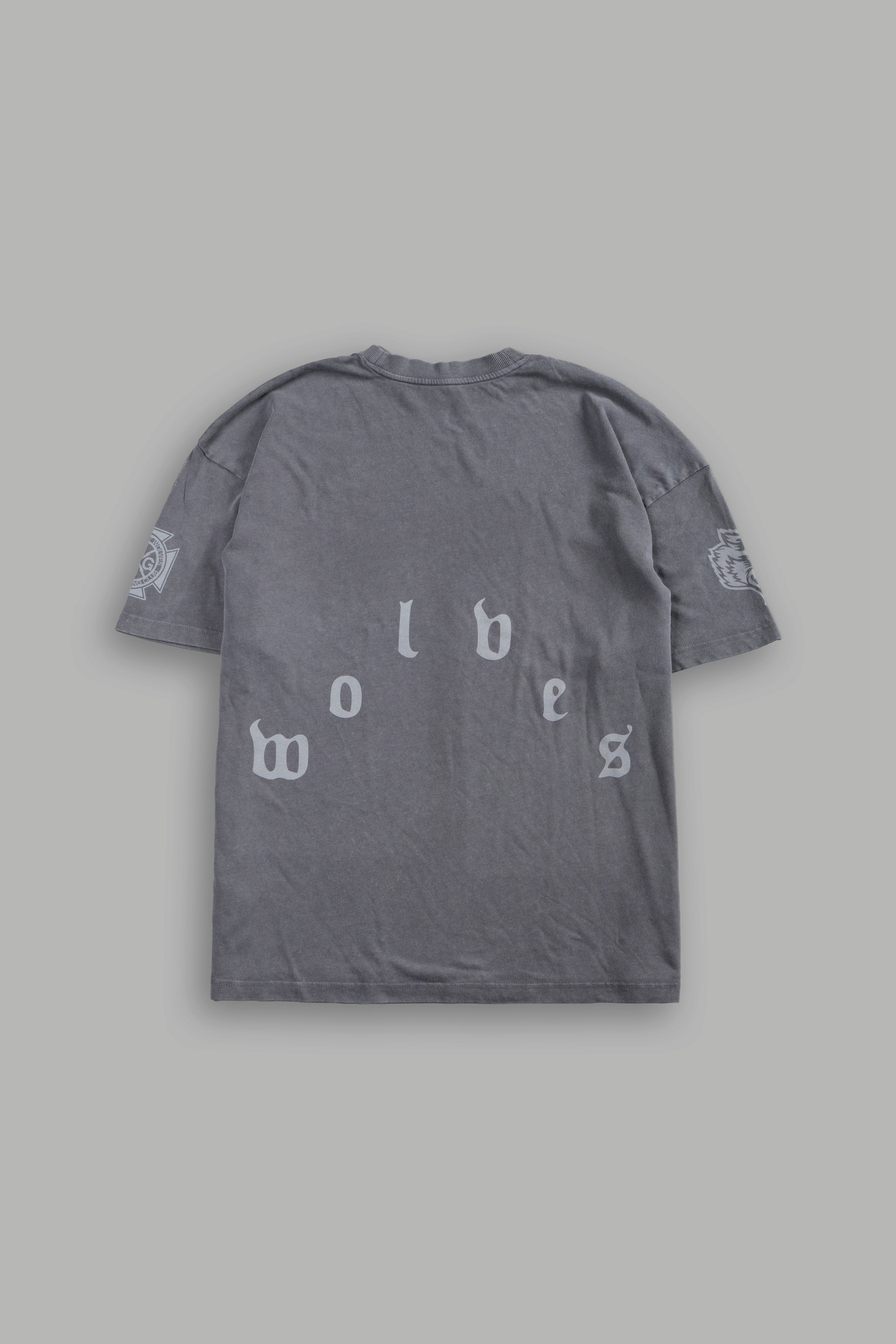 Scorpion Fire Premium Oversized Tee in Slate Gray — imagem 3