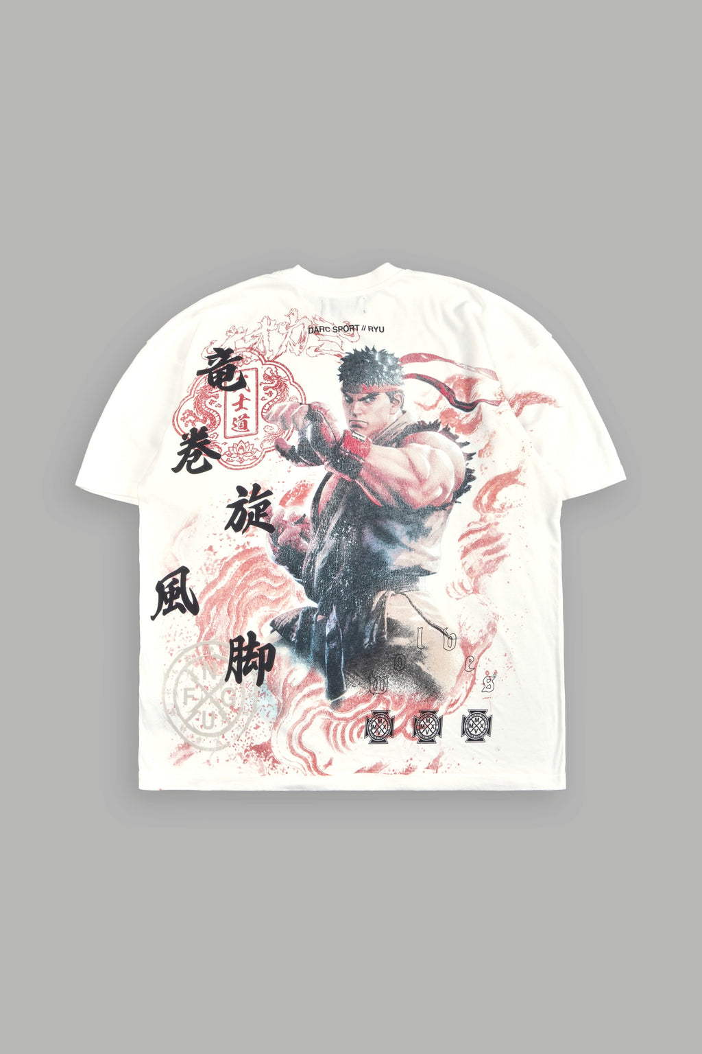 Dragon Rising Premium Oversized Tee In Cream - imagem 1