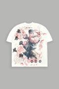 Dragon Rising Premium Oversized Tee In Cream - imagem 1