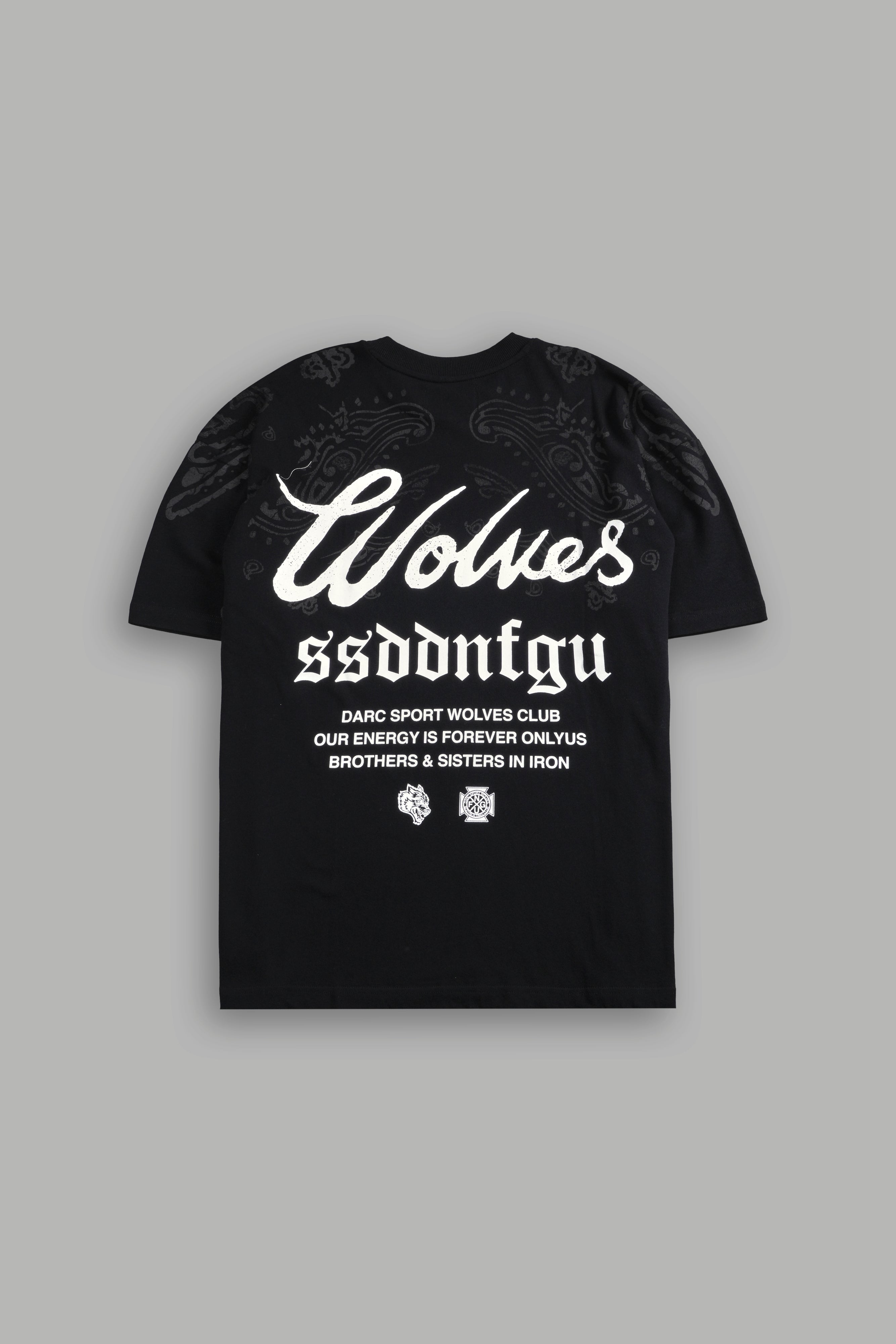Western Wolves Forever "Premium" Oversized Tee in Black — imagem 1