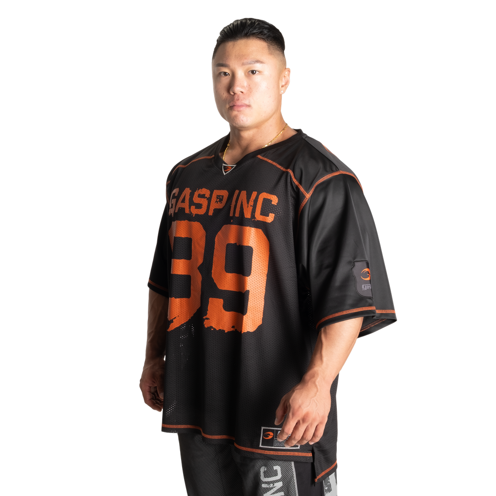 No1 Football Tee CUSTOMIZABLE - Black/Flame - imagem 3