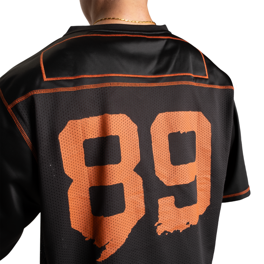 No1 Football Tee CUSTOMIZABLE - Black/Flame - imagem 6