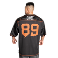 No1 Football Tee CUSTOMIZABLE - Black/Flame - imagem 1