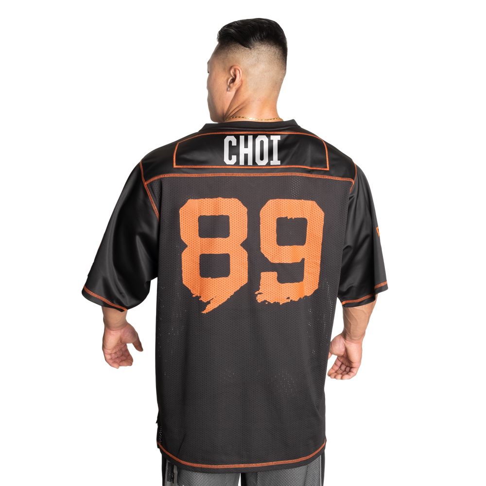 No1 Football Tee CUSTOMIZABLE - Black/Flame - imagem 1