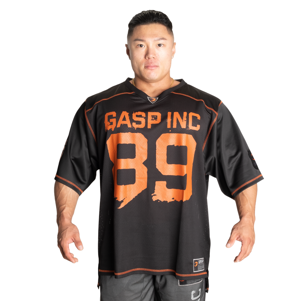 No1 Football Tee CUSTOMIZABLE - Black/Flame - imagem 2