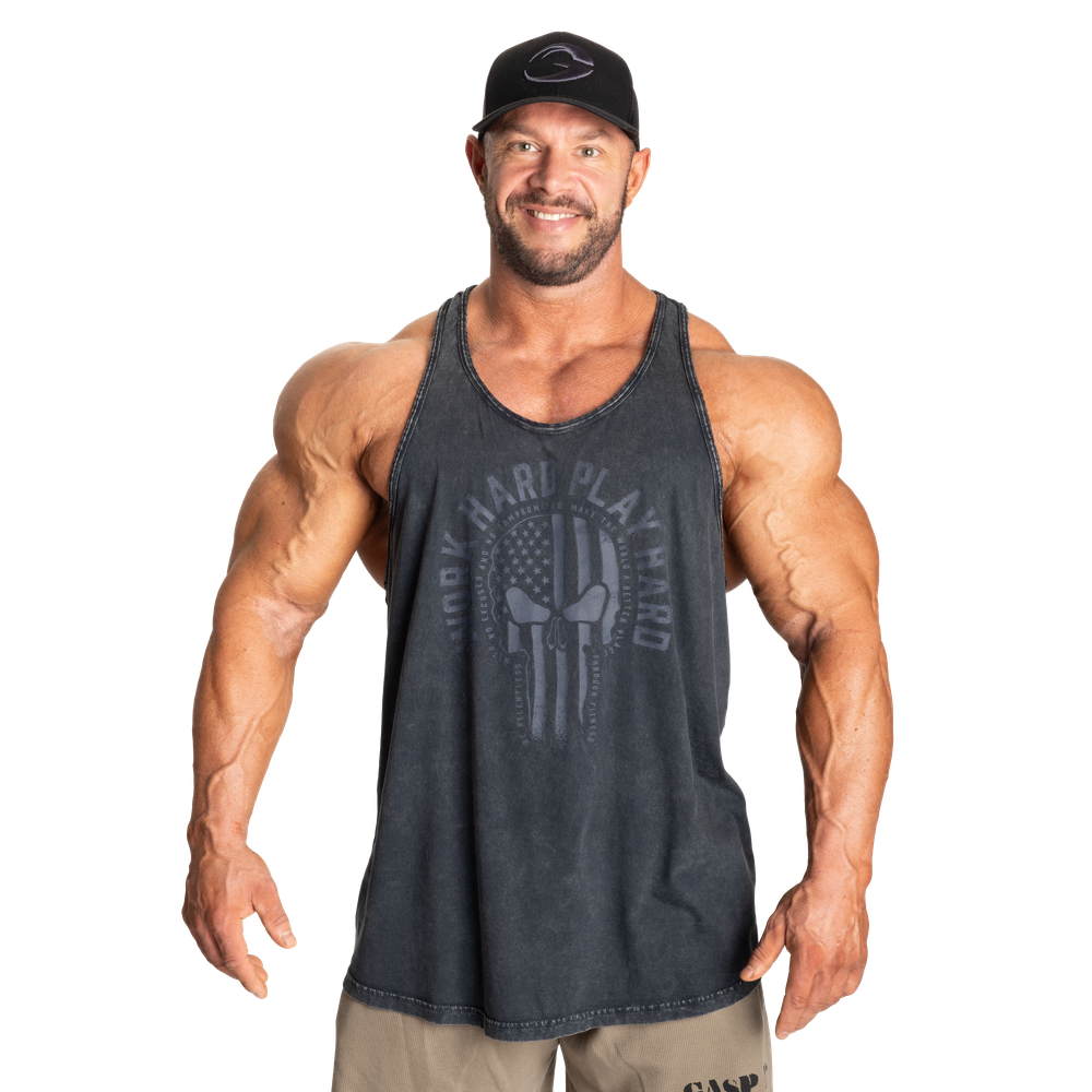Skull T-back - Washed Black - imagem 1