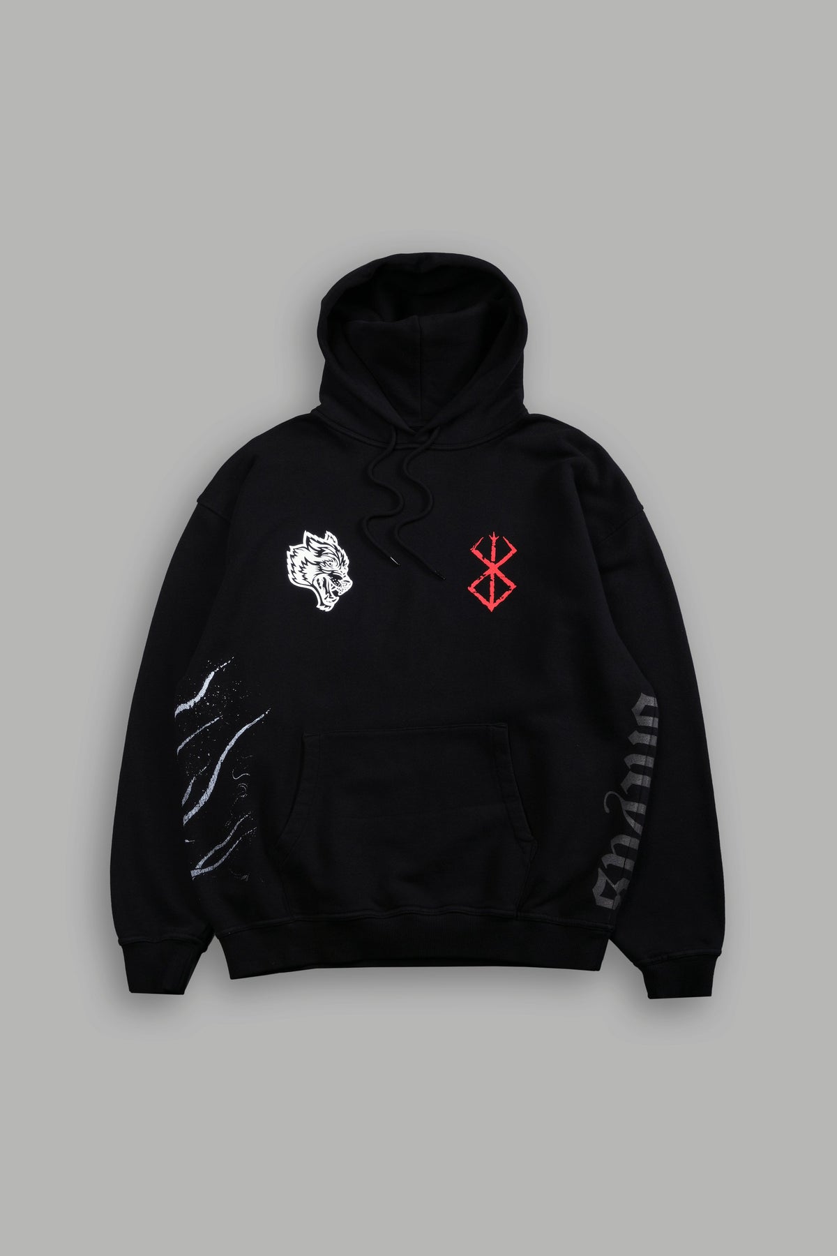 Darc Berserker "Side-By-Side" Bishop Hoodie in Black - imagem 3