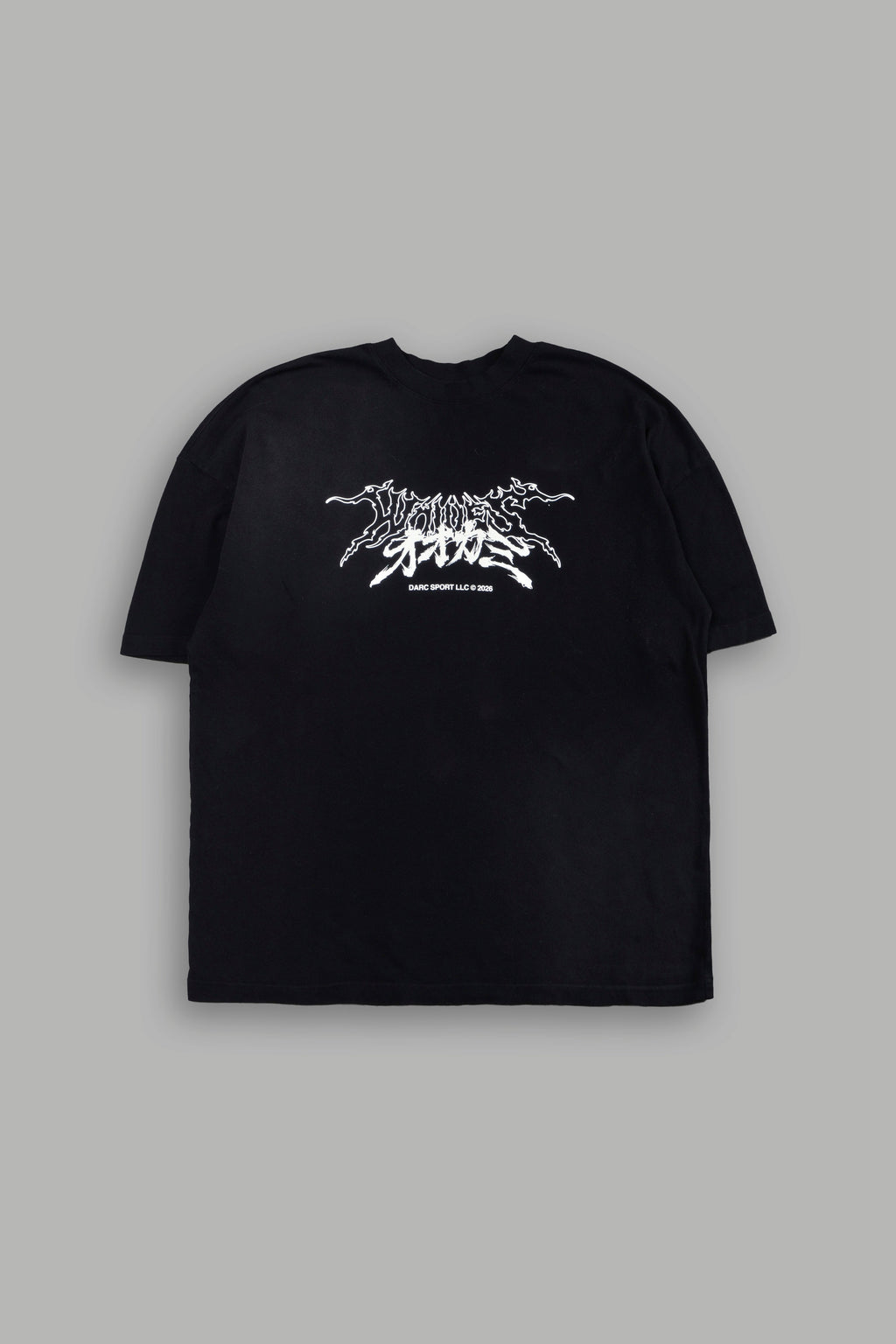 Samurai And The Wolf Premium Oversized Tee in Black — imagem 2