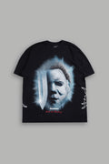 Night Blade Premium Oversized Tee In Black