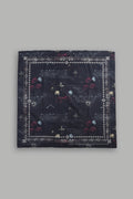 Wolves Pyramid Babushka Scarf In Midnight Sorrow