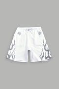 Fight Or Flight Grunge Oversized Raw Hem Post Lounge Sweat Shorts in Super Light Athletic Gray — imagem 1