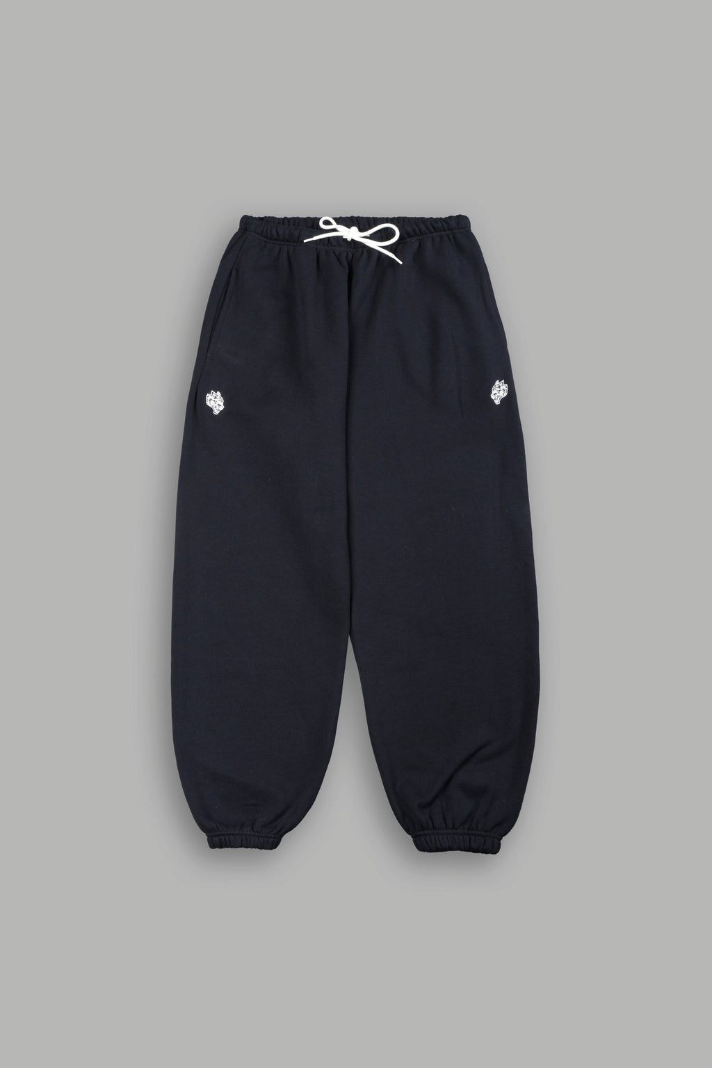 Dual Wolf Lightweight Lounger Sweat Pants In Black — imagem 7