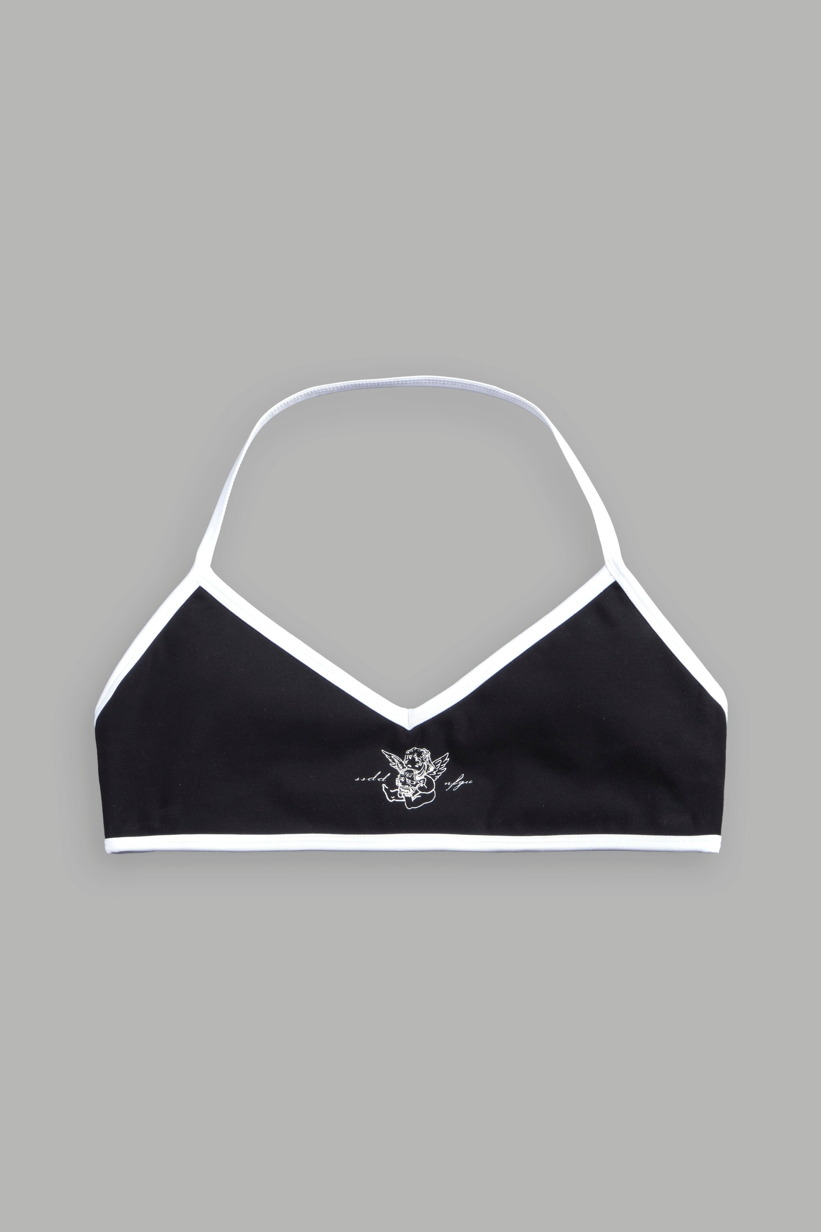 Her Pact Lana Halter Energy Bra in Black — imagem 1