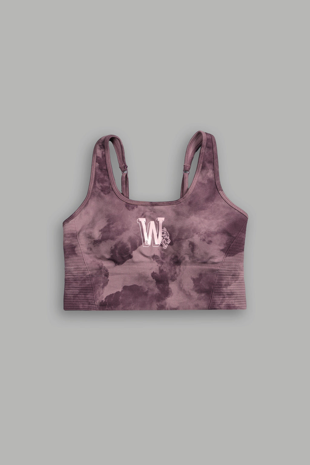 Keep On Fighting "Everson Seamless" Valencourt Bra in Jumbo Midnight Mauve Ghost Clouds — imagem 3