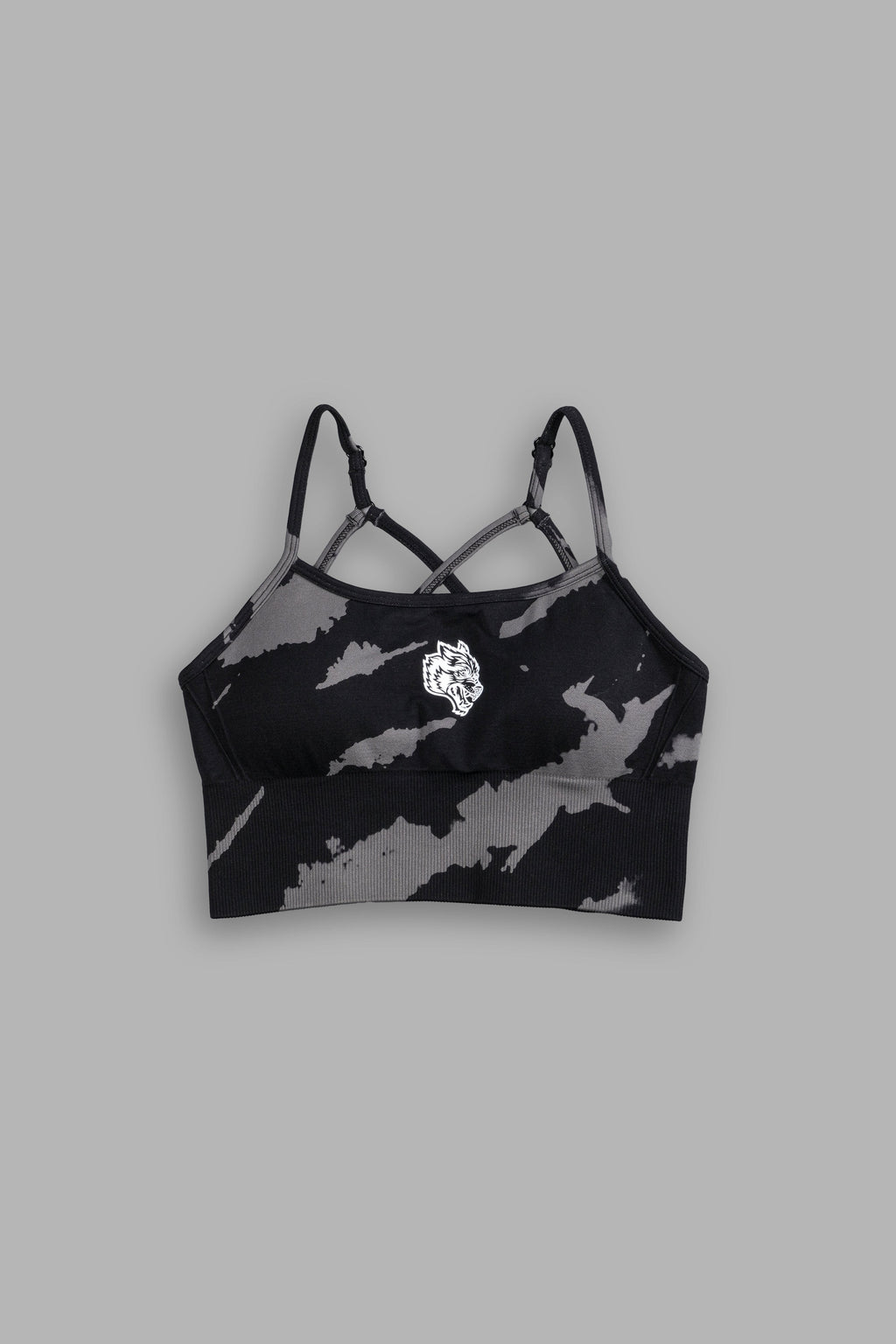 Single Wolf "Everson Seamless" Huxley Bra in Black Native Camo — imagem 3