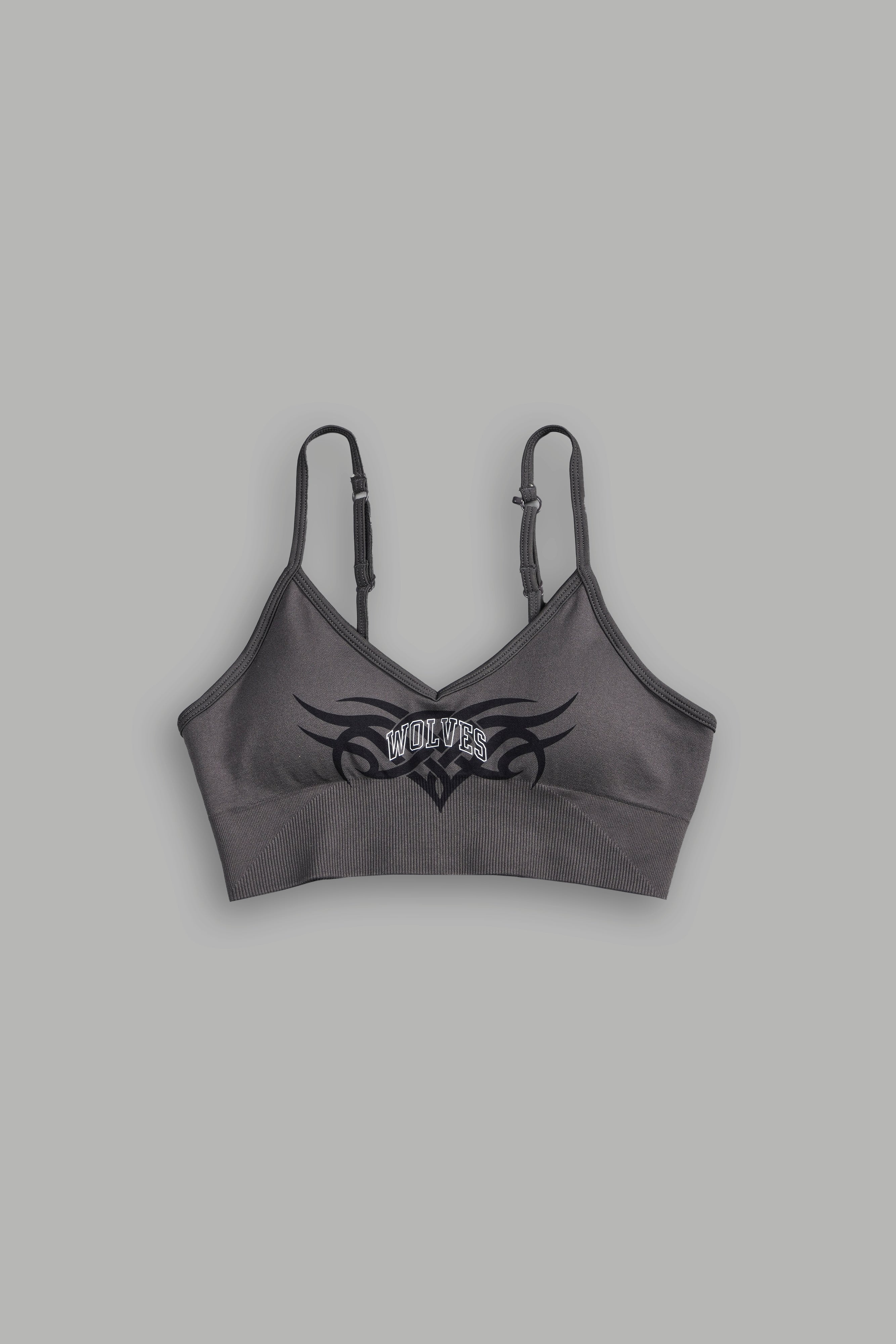Finite Code Loyalty "Everson Seamless" Sports Bra in Wolf Gray — imagem 3